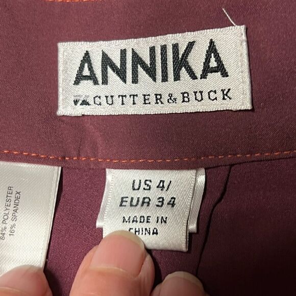 New Annika Cutter & Buck Geometric Print Golf Skirt Womens Sz Size 4 - Picture 3 of 8